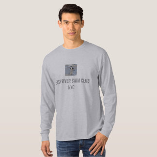 Natação de East River Club NYC Long Sleeve T-Shirt