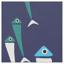 Natação dos peixes no tecido da vista