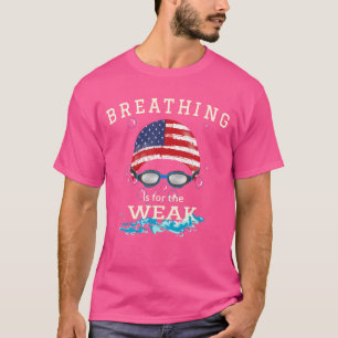 Natação Nadador T Camisa Engraçada Nadação Óculos