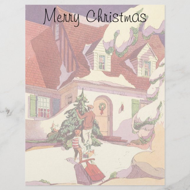 Natais vintages, Casa da Família na Neve (Frente)