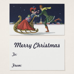 Natais vintages, Casal no Amor, Patinação de Gelo