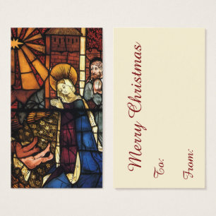 Natais vintages Cena de Natividade em Vidro Estrei