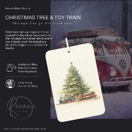 Natais vintages, coletor de ar do trem e do trem