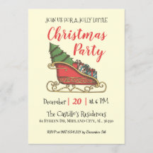 Natais vintages Convite de festas personalizado