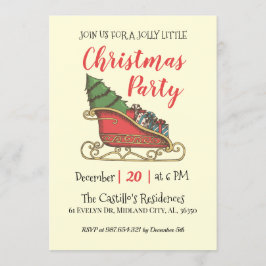 Natais vintages Convite de festas personalizado