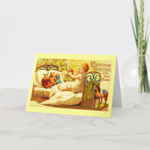 Natais vintages de arte de feriado de cartão 4