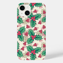 Natais vintages Elegante Holly Floral Padrão |