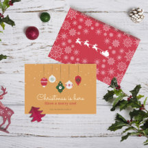 Natais vintages estão aqui Cartão de Férias Não Fo