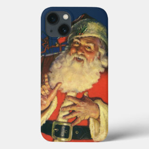 natais vintages, Jolly Papai Noel com Brinquedos
