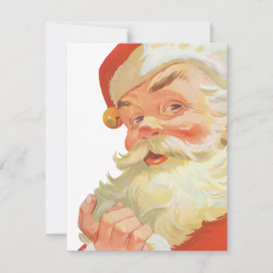 natais vintages, Jolly Santa Claus Convite