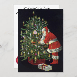 Natais vintages, Jolly Santa Claus Convite