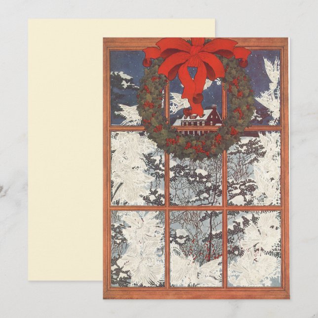 Natais vintages no Convite da Janela (Frente/Verso)