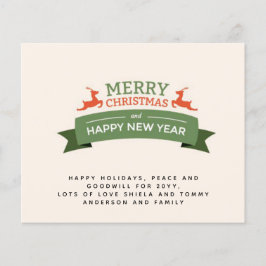 Natais vintages Orçamentários Convidam Carta