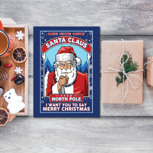 Natais vintages Papais noeis dizem Feliz Natal