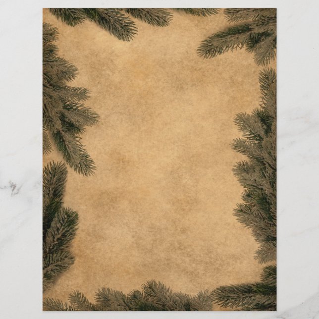 Natais vintages - Papel de carta timbrado (Frente)