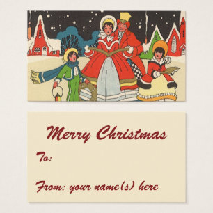 Natais vintages, uma família cantando músicas