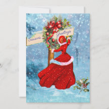 Natais vintages vermelhos de relva