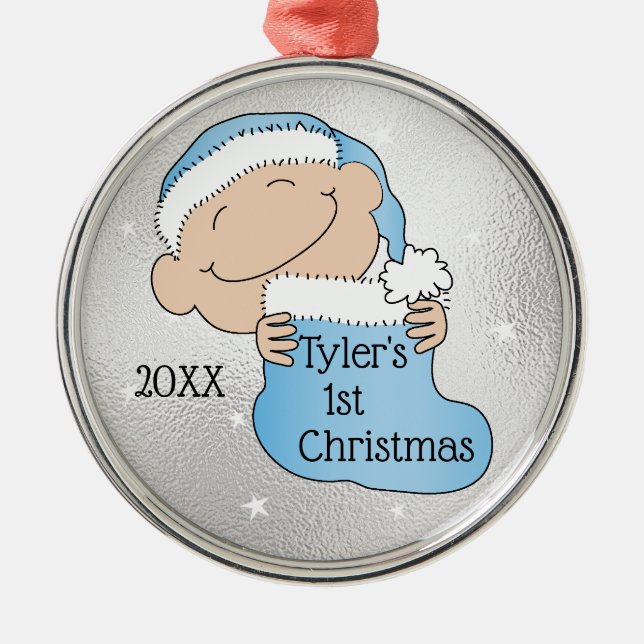 Natal 1rua ornamento Azul (Frente)