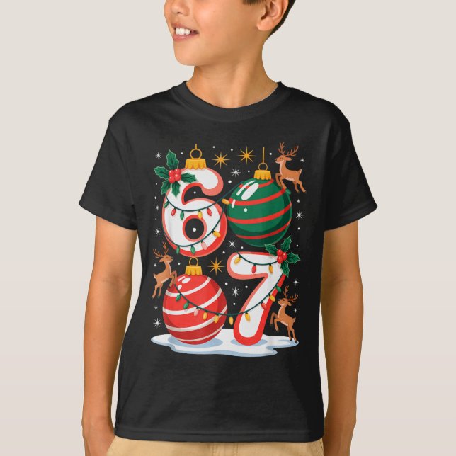 Natal 67 Funny Xmas Six Seven Suéter Feio 6-7 (Frente)