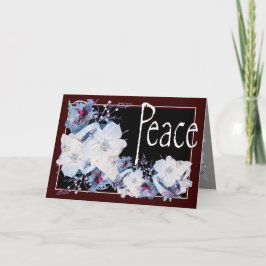 Natal, Ano Novo, Feriado - Cartão de Poinsettia