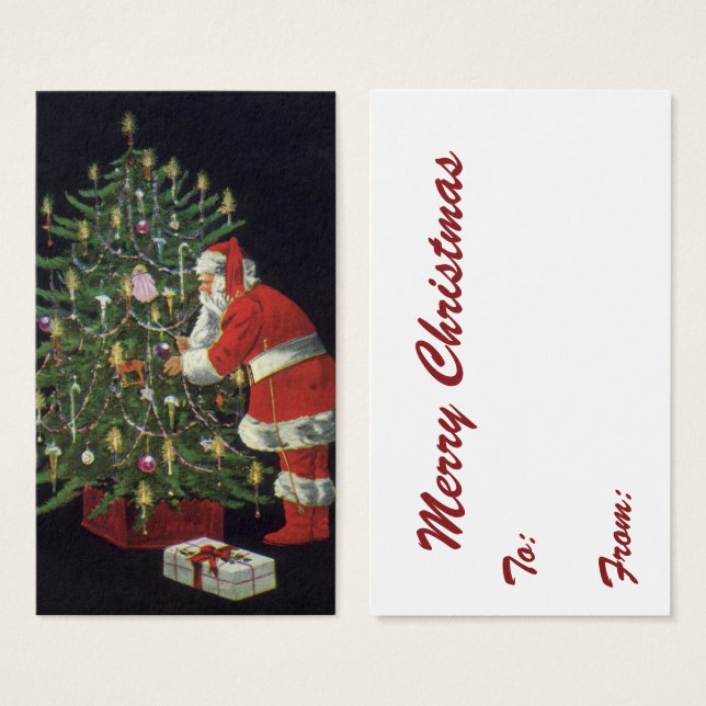 Natal Antigo, Papai Noel com Presentes (Frente & Verso)