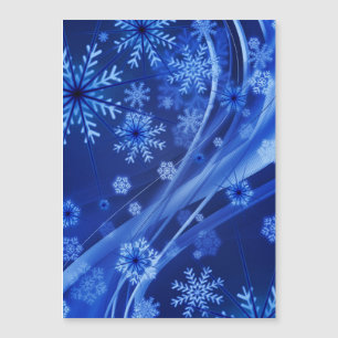 Natal Azul Flocos de Neve de inverno