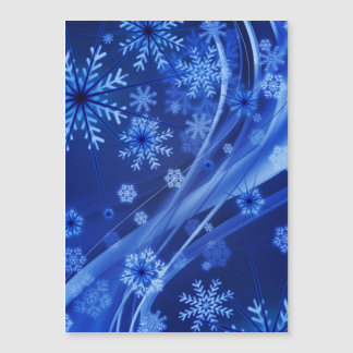 Natal Azul Flocos de Neve de inverno