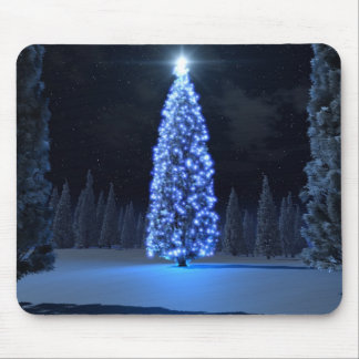 Natal azul Mousepad