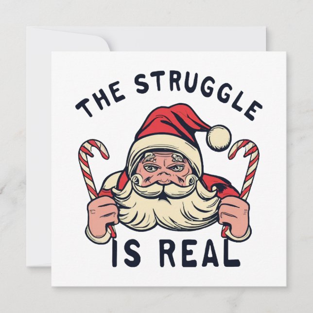 Natal branco, A LUTA É REAL (Frente)