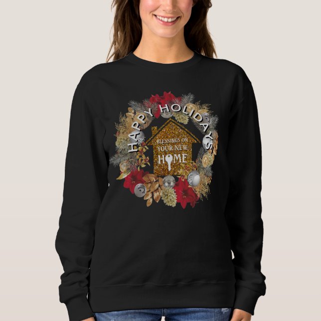 Natal Brilho Corretor de Imóveis Camisa de Natal F (Frente)