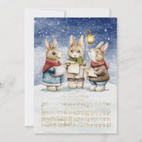 Natal Carol Cantando Bunnies | Alegria para o mund