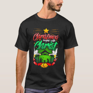 Natal Começa Com Cristo Camisa De Capa Longa Nati