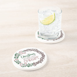 NATAL COMEÇA COM Porta copos CRISTO