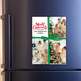 Natal da Colagem de Fotos da Família Molhada de Pr