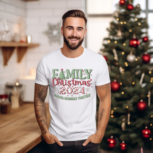 Natal da família 2024 Memórias do Fazer T-Shirt (Criador carregado)