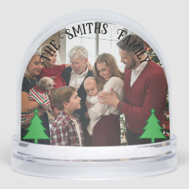 Natal da família - 2 fotos, nome personalizado