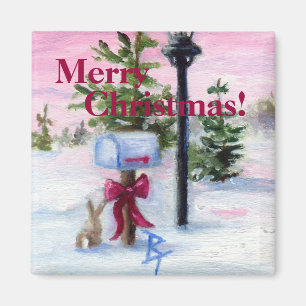 Natal da Terra das Maravilhas do inverno! Íman