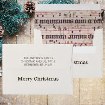 Natal da Vintage Sheet Music da Elegância Medieval