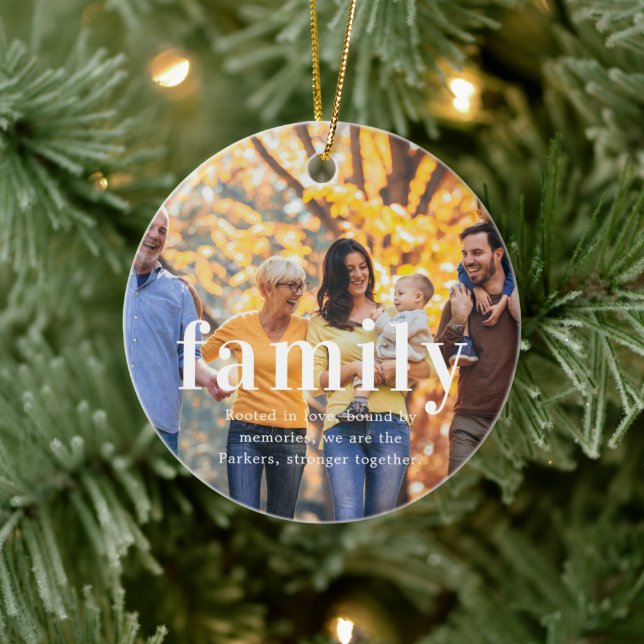 Natal de Família | Enfeite de Natal com Foto Senti (Árvore)