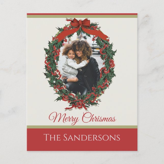 Natal de Férias Tradicionais de Orçamento (Frente)