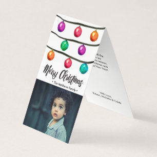 Natal de Mini Foto para Ornações de Aquarelas