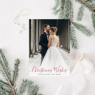 natal deseja anúncio de casamento de feriado