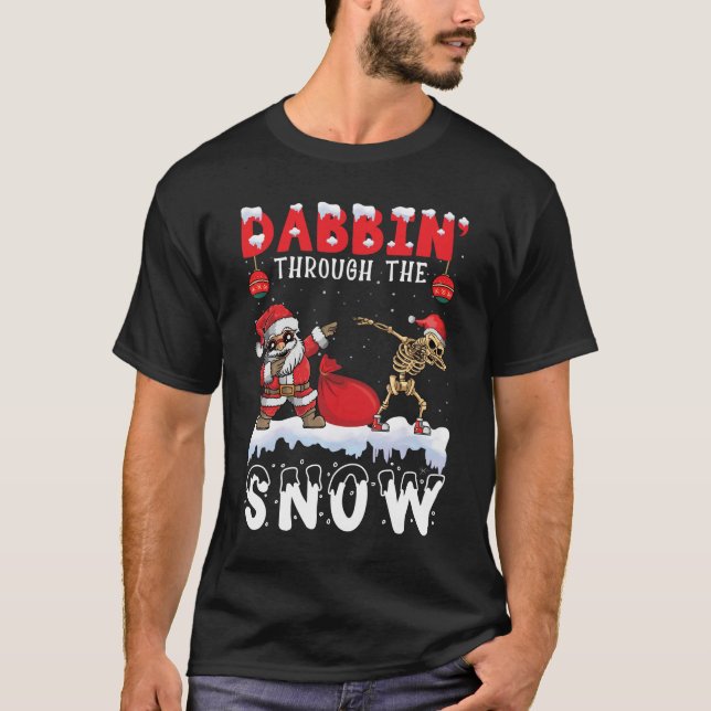 Natal, Diversão De Dabbin Através Da Camisa De Nev (Frente)