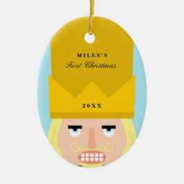 Natal do bebê do ornamento do Nutcracker o