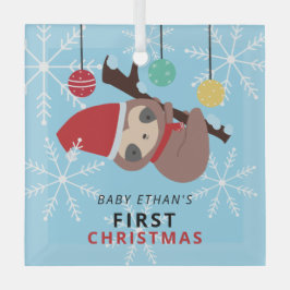 Natal do bebê Kawaii Sloth Feriado de inverno