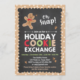 Natal do convite da troca do biscoito do feriado
