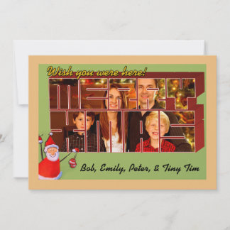 Natal do Estilo de Cartão Postal Vintage