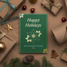 Natal do Logotipo Verde Elegante para Empresas