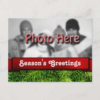 Natal do Modelo de Foto de Saudações da Época