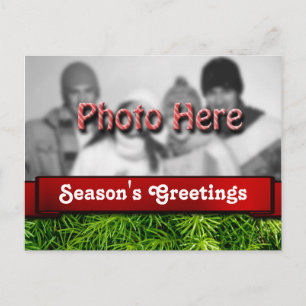 Natal do Modelo de Foto de Saudações da Época